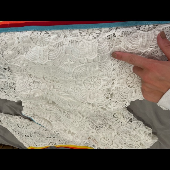 Lace Bell Bottom Festival Pants - Picture 4 of 6